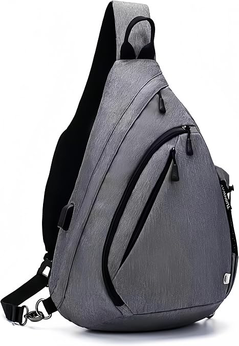 TurnWay Sling Bag Cross body Shoulder Bags with USB Charging Port