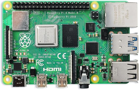 Raspberry Pi 4 Model B (4GB) Quad Core Cortex-A72 4X 1.50 GHz, 64 Bit WLAN Bluetooth 5.0