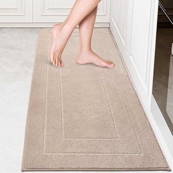 PURRUGS Kitchen Runner Rug, Kitchen Mat, 24" x 59", Beige