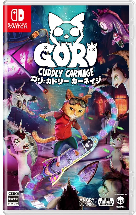 Gori: Cuddly Carnage -Switch 特典リバーシブル仕様ジャケット、両面ウォールポスター、キャラクターステッカー、デジタルEPサウンドトラック+デジタルアートブック ダウンロードコード 封入