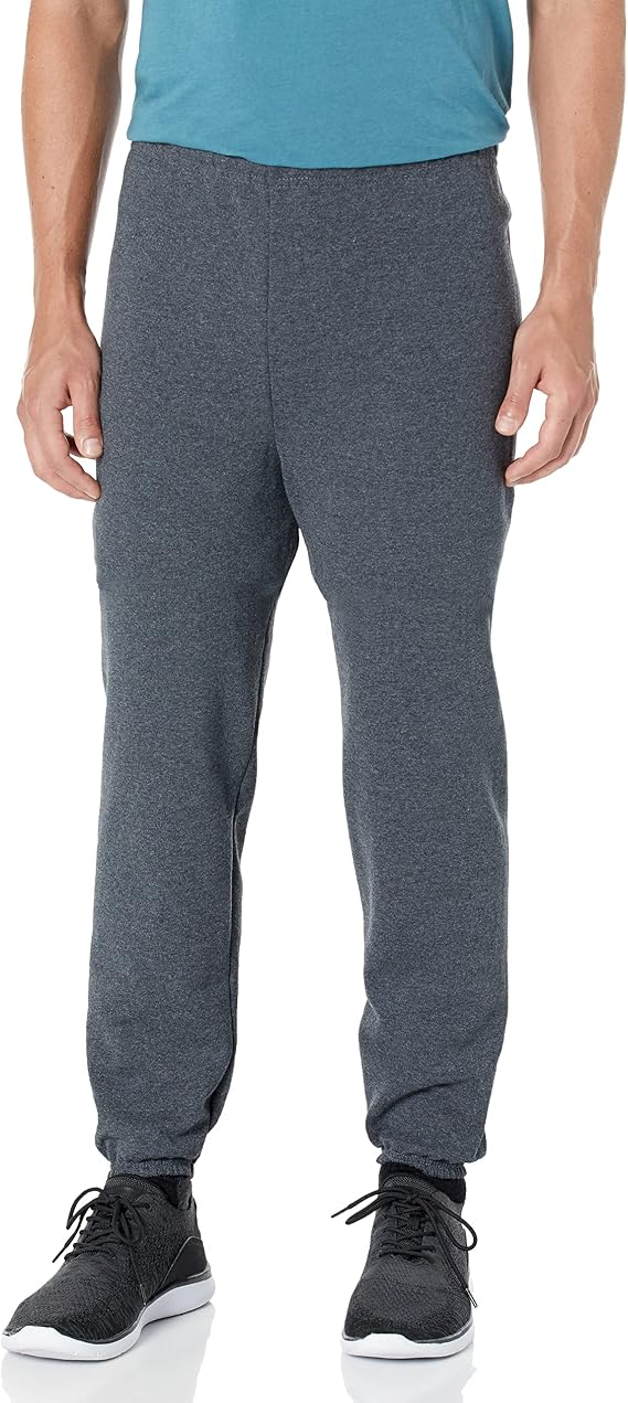 Jerzees Men's NuBlend Fleece Elastic Bottom Sweatpants, Relaxed Fit, Cotton Blend