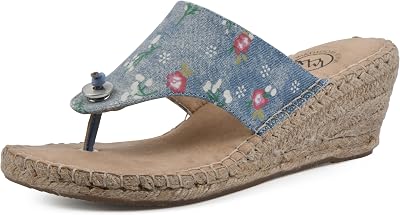 WHITE MOUNTAIN Womens Beachball Espadrille Wedge Sandal