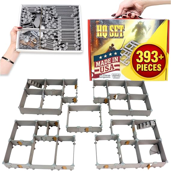 Dirt Cheap Dungeons - HQ Set - Board Game Supplement | Modular & Customizable | Injection-Molded for Superior Durability | TTRPG Accessories for Hero Quest & Tabletop Gaming