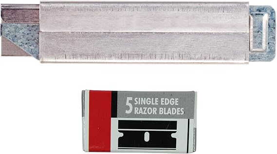 Excel Blades K12 All Purpose Utility Knife, American Made Box Cutter Knife with 6 Single Edge Blades