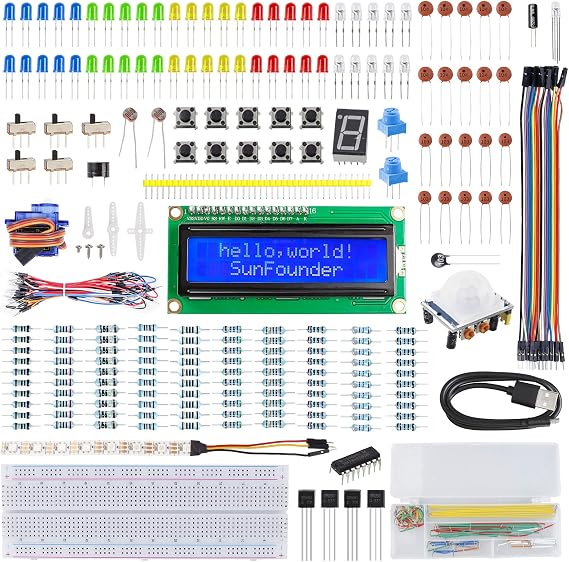 SunFounder Raspberry Pi Pico Basic Starter Kit with Detailed Online Tutorial One-Stop Learning Electronic Programming and Programming for Raspberry Pi Beginners & Software Engineers Pico Not Included