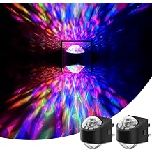 LOHAS-LED Night Lights Plug in Wall, 2 Pack Star Projector RGB Night Light with 9 Color Change, Automatic Galaxy Nightlight Plug in with Light Sensor for Bedroom Hallway Room Decor [Energy Class F]
