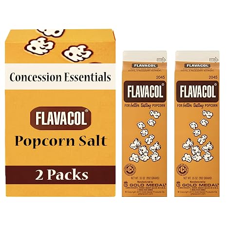 Concession Essentials Flavacol Popcorn Season Salt - Pack of 2 Cartons
