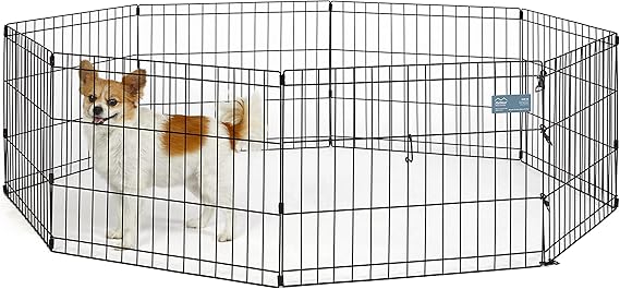 MidWest 18-Inch Exercise Pen, No Door, 16 Sq Ft Play Area