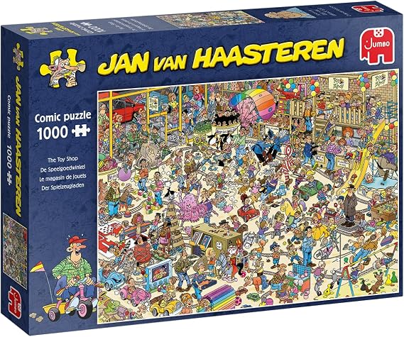 Jumbo, Jan Van Haasteren - 'Toy Shop' Unique Comic Fun Designed Jigsaw Puzzle for Adults - 1,000 Piece