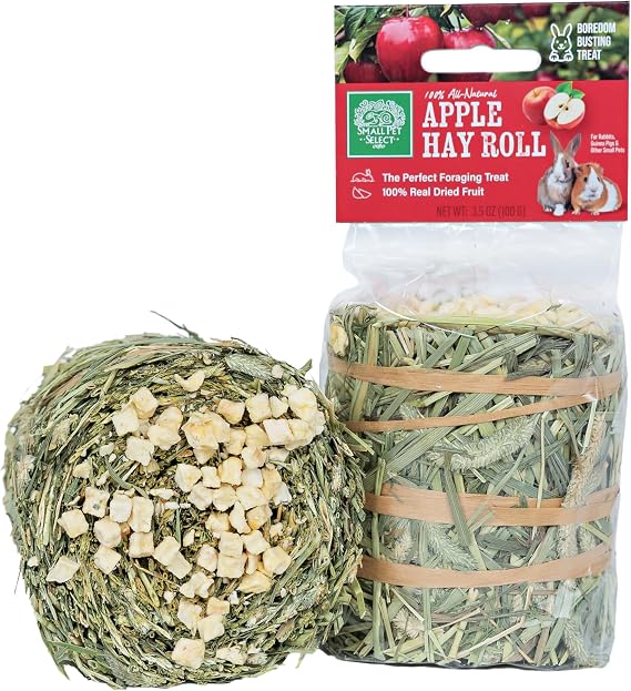Small Pet Select Timothy Hay Roll, Apple, 2-Pack