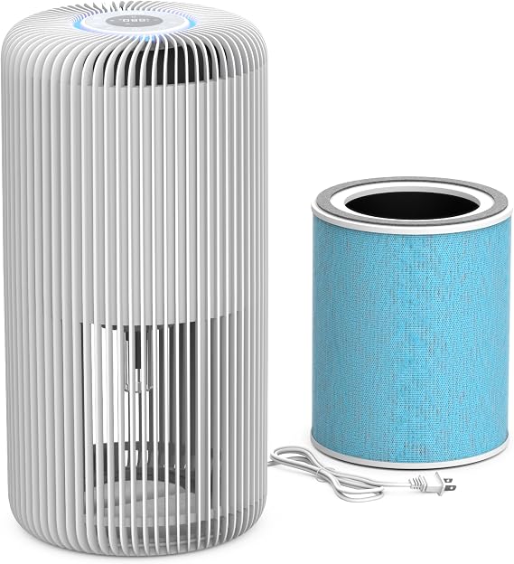 Pure Enrichment PureZone Turbo Smart Air Purifier and Replacement Filter for Large Rooms - Energy Star Rated, 5 Stage Filtration, Smartphone Compatible, Traps Germs, Smoke, Dust