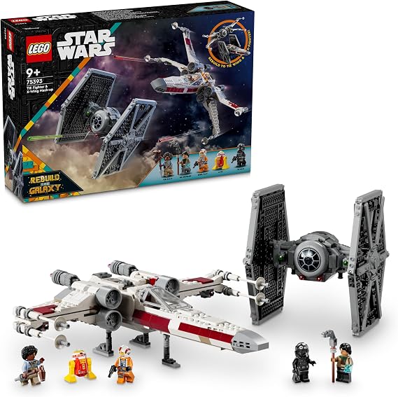 LEGO Star Wars™ TIE Fighter ve X-Wing Birleşimi 75393-9 Yaş ve Üzeri Star Wars Sevenler için İnşa Edilebilen Starfighter Oyuncak Yapım Seti (1063 Parça)
