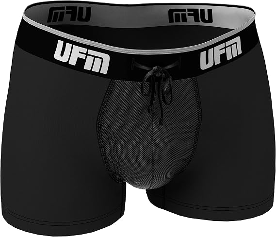 UFM Mens Polyester Trunk w/Patented Adj. Support Pouch Underwear for Men