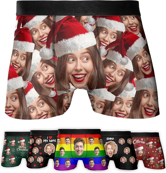 Printualist Custom Face Boxers - Personalized Boxers for Men with Face
