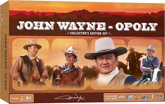 MasterPieces Opoly Board Games - John Wayne Opoly - Officially Licensed Board Games For Adults, Kids, Family