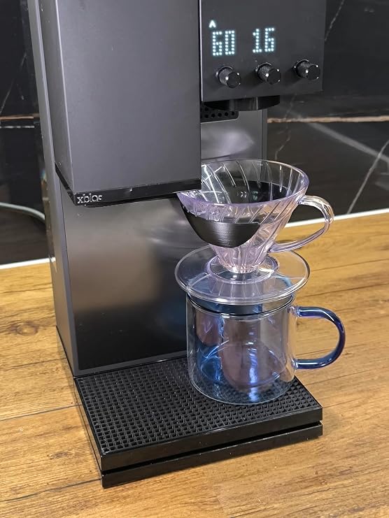 NextBloom Dripper Holder compatible with V60 dripper and xBloom Studio, Coffee Pour Over Adapter, PETG Material, Black