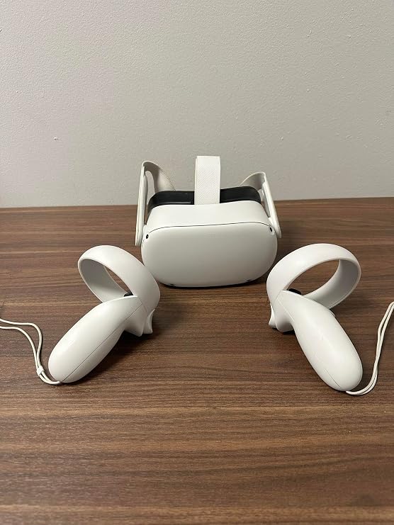 Oculus Quest 2 64GB Video Advanced All-in-One Virtual Reality Headset with 3D Cinematic Sound, White for Family Holiday VR Gaming Entertainment 16 Feet USB Type-C Link Cable