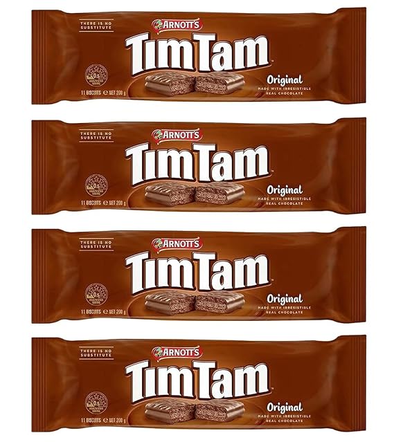 Australian Original Chocolate Biscuits TIM TAM (Pack of 4 x 200g) Imported From Australia