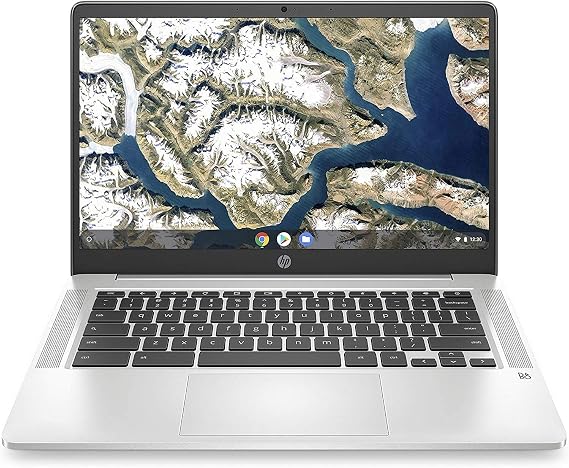 HP Chromebook 14-inch HD Laptop, Intel Celeron N4000, 4 GB RAM, 32 GB eMMC, Chrome (14a-na0010nr, Mineral Silver)