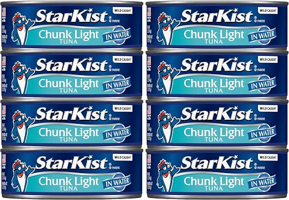 StarKist Chunk Light Tuna in Water, 5 Ounce Pack of 8