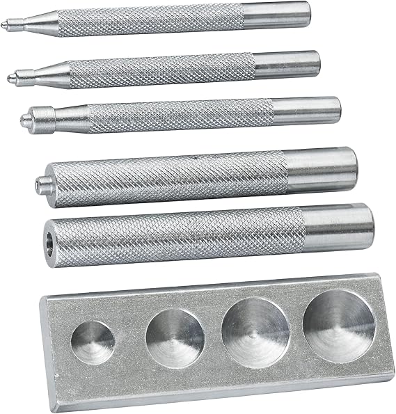 Tandy Leather Snap-All Snap Setter Set, Leather Crafts and Repairs, 8108-10