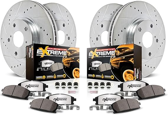 PowerStop Z36 Truck & Tow Brake Pad & Rotor Kit Front & Rear K5577-36