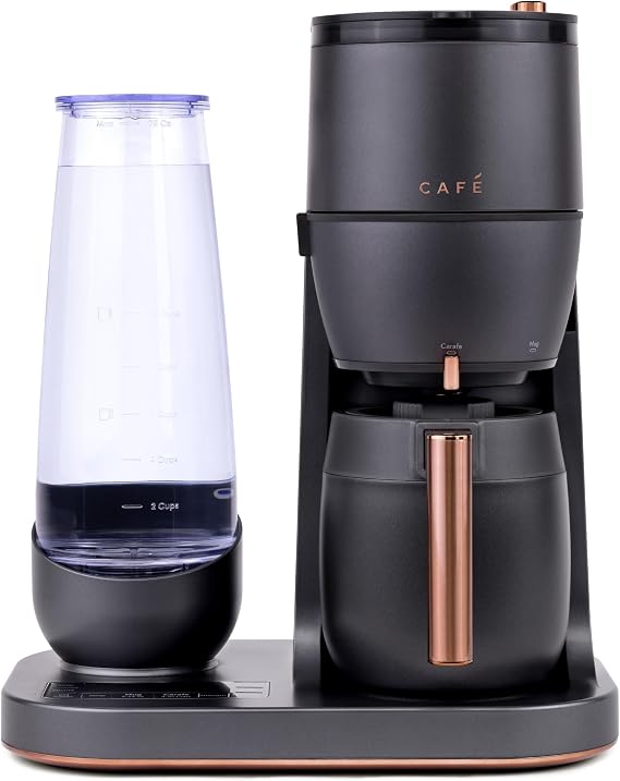 Cafe Specialty Grind and Brew Coffee Maker, Single-Serve Option, 10-Cup Thermal Carafe, WiFi Enabled Technology, Smart Home Kitchen Essentials, SCA Certified, Barista-Quality Brew, Matte Black
