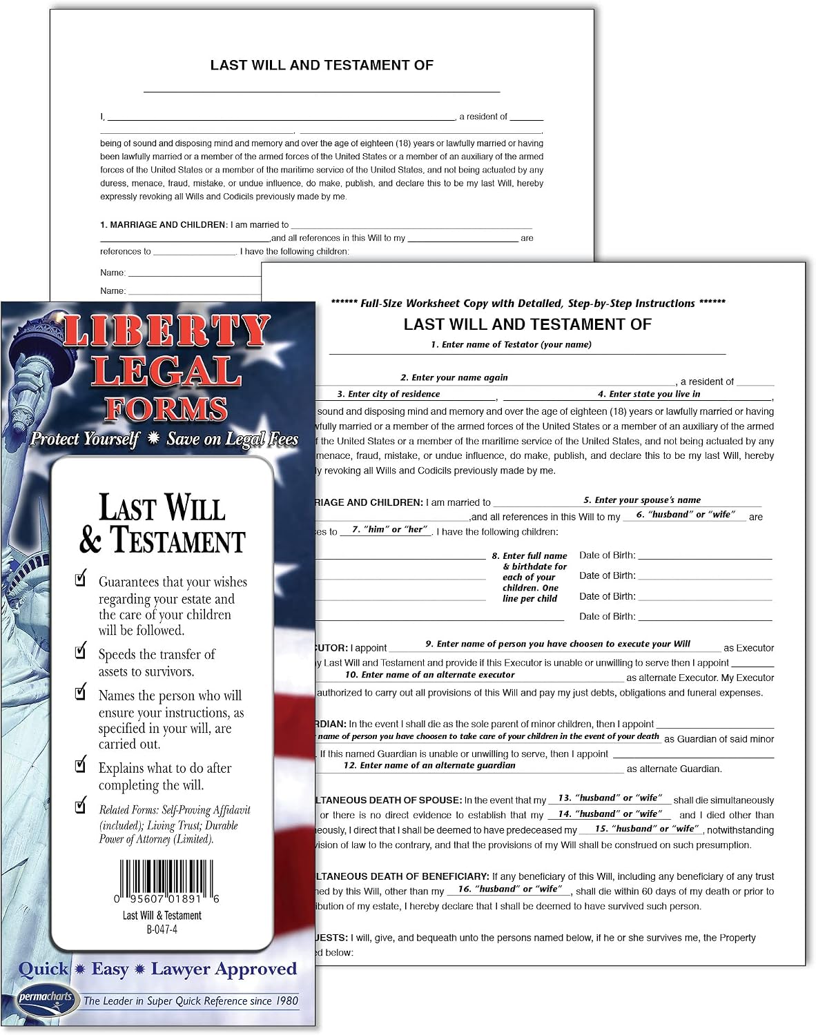 Last Will & Testament – USA – フルカスタム法的フォームby Permacharts