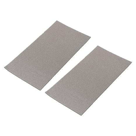 MECCANIXITY Nickel Foam Electrode, Button Battery Electrode Disc Nickel Foam Sheet Porous Foam Nickel 200x100x2mm with Adhesive Pack of 2, Grey