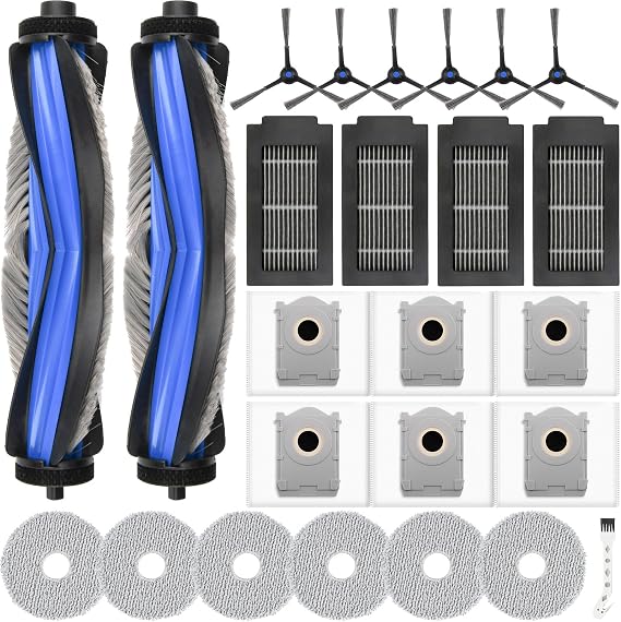 Pack of 25 Accessories for Ecovacs Deebot T50 Omni/T50 Pro Omni/Gen 2/Gen 3