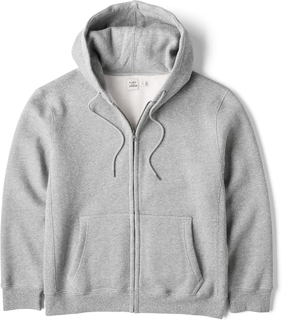 Huckberry Flint and Tinder 10-Year Full Zip Hoodie, Mens Sweatshirt