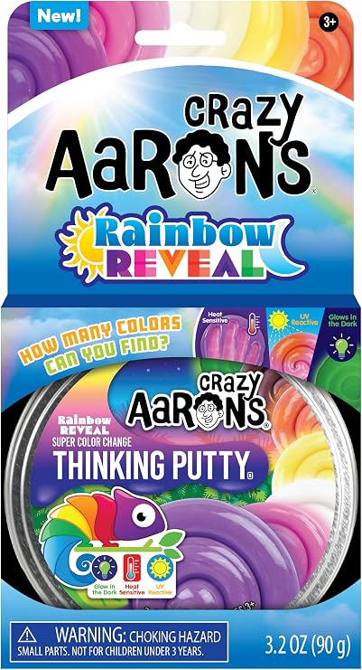 Crazy Aaron's(r) Rainbow Reveal Thinking Putty - Made in USA