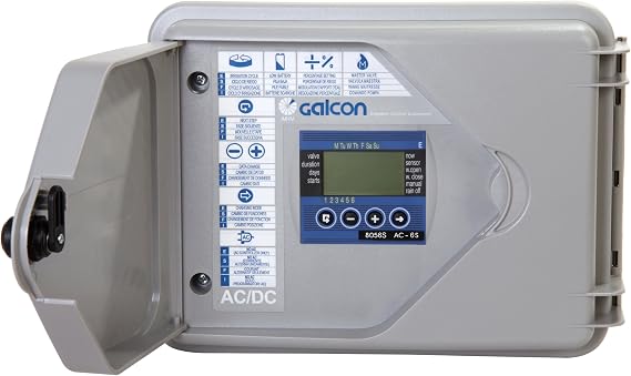 Galcon 8056S AC-6S 6-Station Indoor Irrigation or Outdoor Seconds Operation Controller