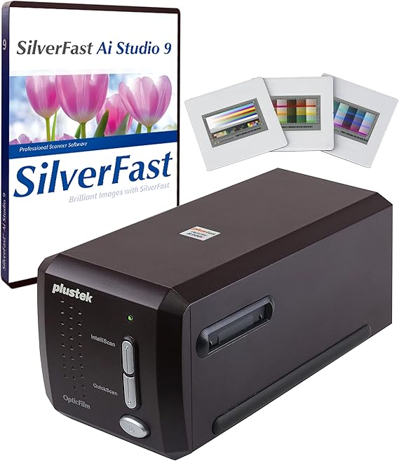Plustek OpticFilm 8300i Ai Film Scanner - Ai Studio 9 + Advanced IT8 Target