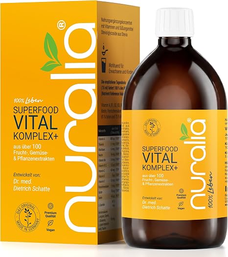 Micronutrient Drink Nuralia Vital Komplex+ 100+ Ingredients & Vitamins 500 ml