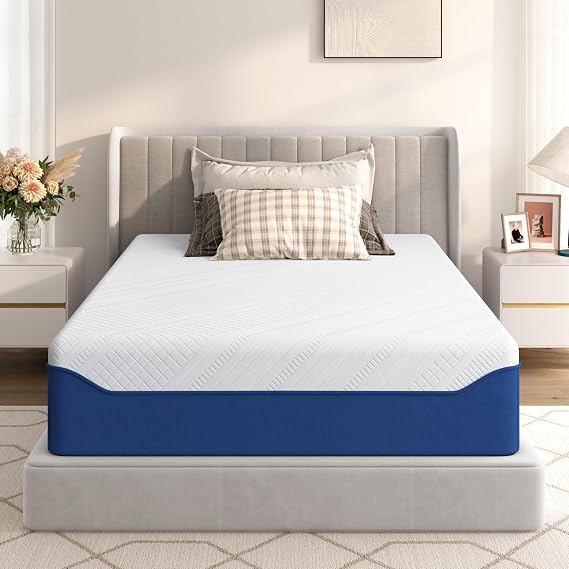 Full Size Mattress,12 Inch Cooling Gel Infused Memory Foam Mattress Used for Restless Sleepers and Deeper Rest, for Pressure Relief, Bed in a Box (12 INCH, Full)