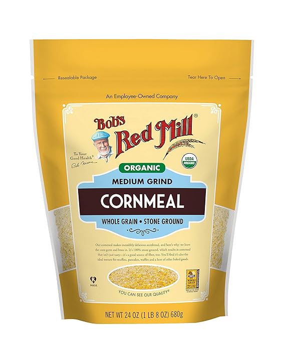 Bob's Red Mill Organic Medium Grind Cornmeal, 24 OZ