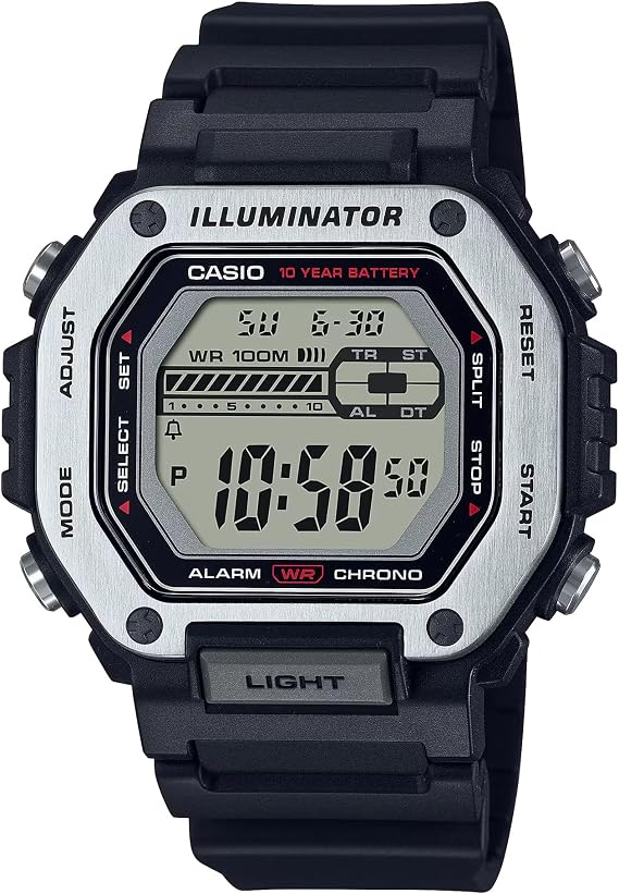 Casio MWD-110H-1AVDF Kol Saati, Gri-Siyah, Standart