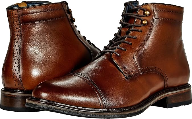 Flex Raleigh Cap Toe Zip Boot by Johnston & Murphy