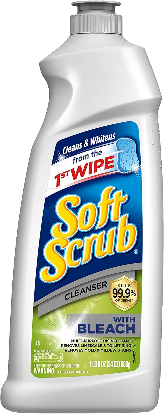 Soft Scrub Cleanser with Bleach, 24 Oz