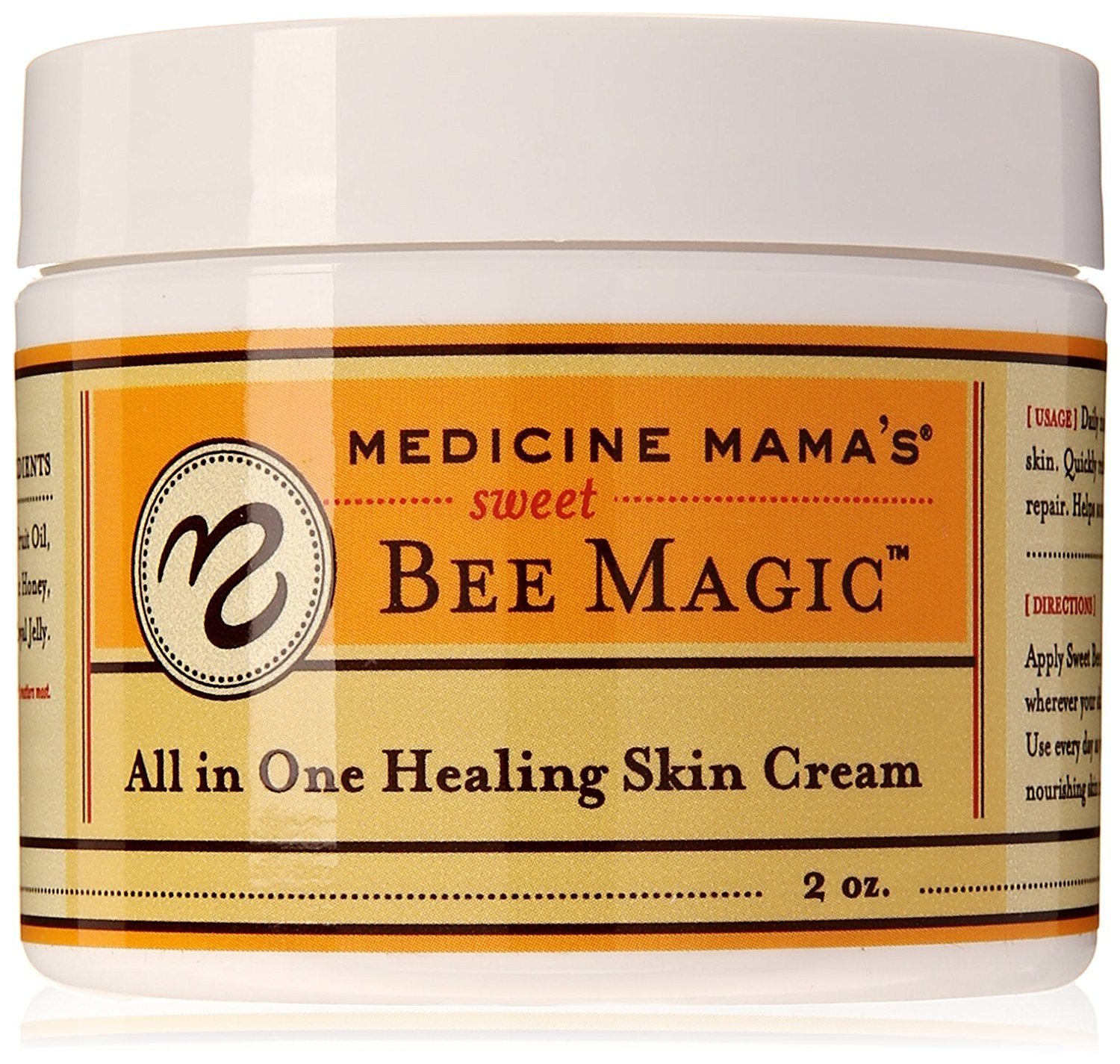 Medicine Mama's Apothecary Sweet Bee Magic All in One Healing Skin Cream, 4 Ounce