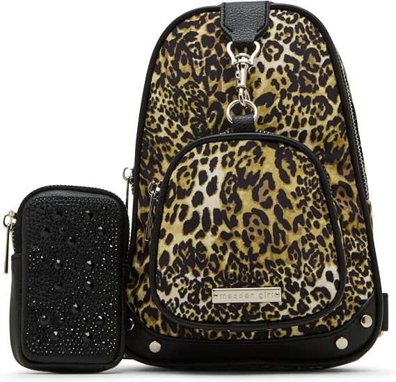 Madden Girl Wave Sling Crossbody, Leopard, O/s