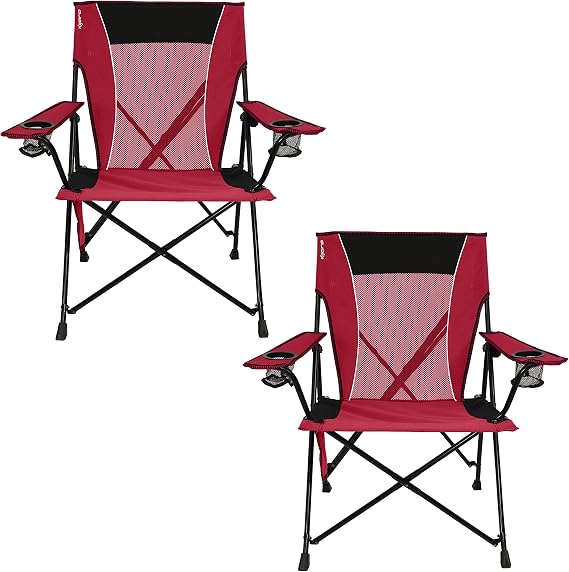 Kijaro Dual Lock Bundle Camping Chair, Ripstop PolyesterRed Rock Canyon Fabric