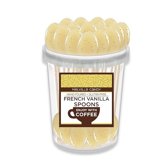 French Vanilla Flavored Coffee Spoon Hard Candy Stirrer (30 Count)