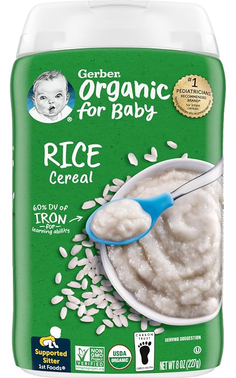 Gerber, Organic Rice Cereal, 8 oz