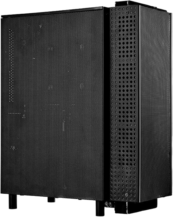 SSUPD Meshroom S V2 Mini-ITX Gaming PC Case+Meshroom Exterial 360 Fan Bracket - Black