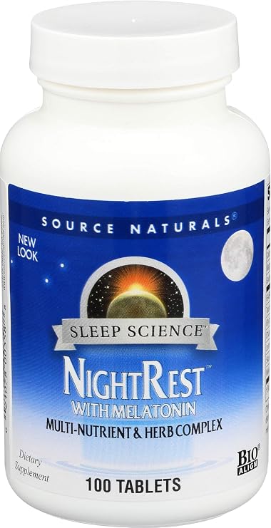 Night Rest with Melatonin Source Naturals, Inc. 100 Tabs