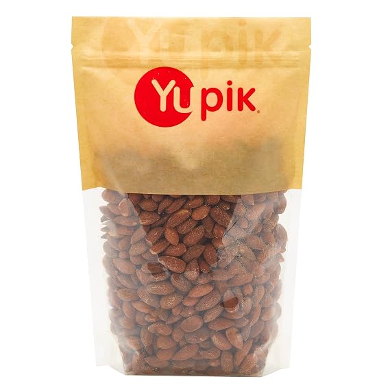 Yupik Roasted Salted Almonds, 2.2 lb (35.2 oz), Gluten-Free, Kosher, Crunchy Savory Snacks, Roasted Almonds with Sea Salt, Protein Nuts