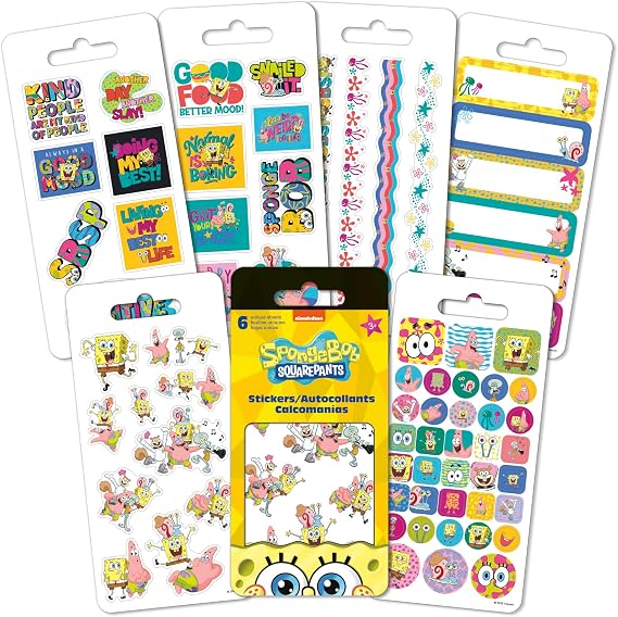 Nickelodeon Spongebob Mini Sticker Slim Flip Pad - 6 Page