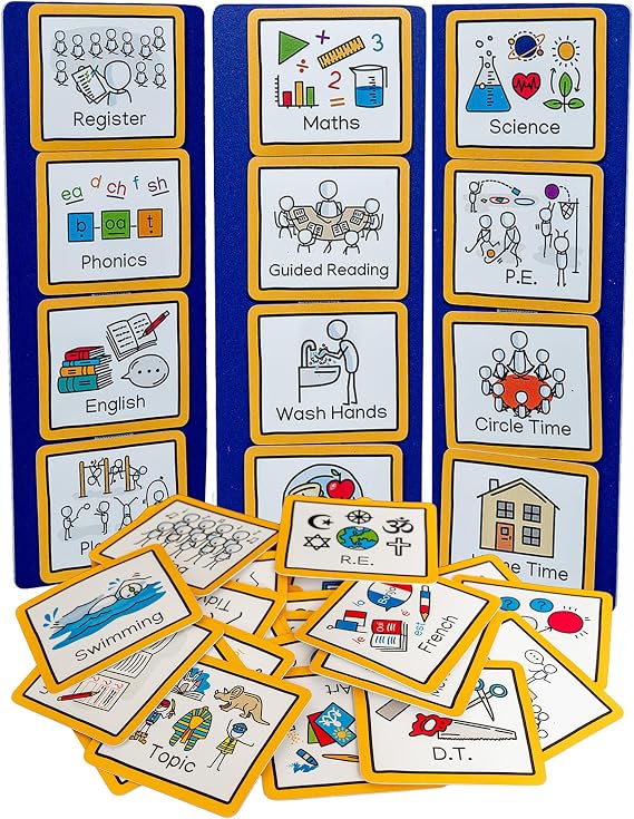 Visual Timetable for School, 50 Classroom Visual Aids, Autism ADHD SEND